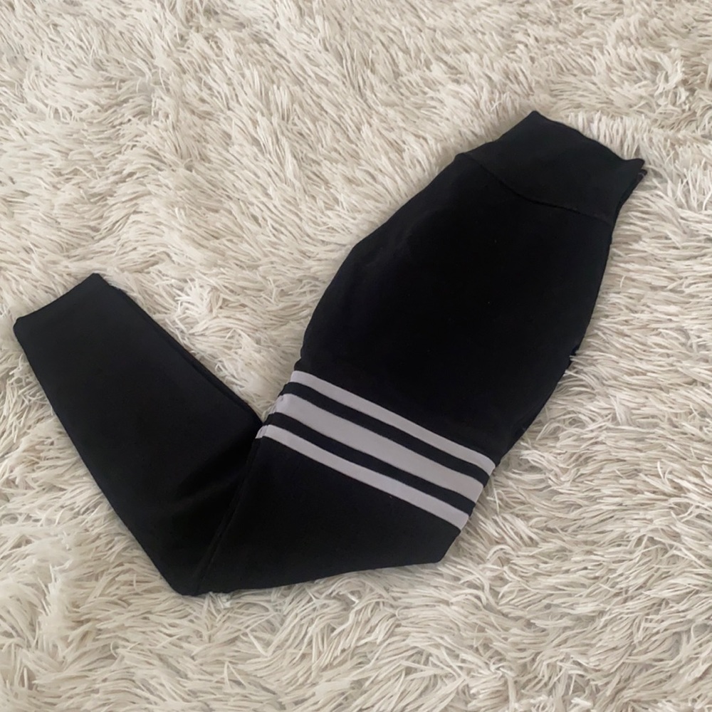 White thigh high leggings